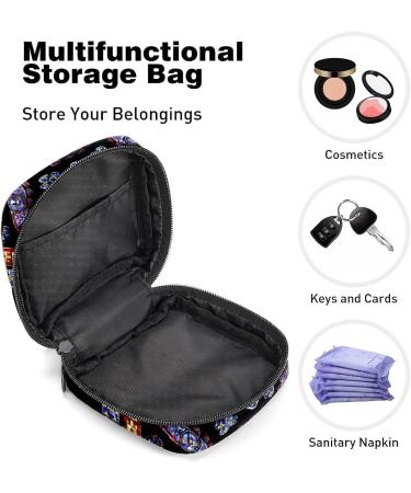 Anna Cowper Stained Glass Sanitary Napkin Storage Bag - Multi-Colored Period Pouch for Women and Teens - Buy Online on SooperMarket.com