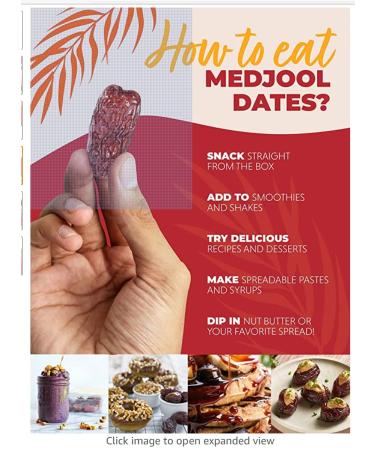 Natural Delights Medjool Dates - Large & Plump Whole Dates, Non-GMO Verified, 8 oz Container - Buy Online on SooperMarket.com