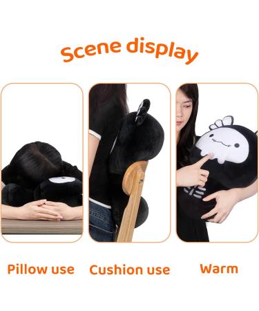 Mewaii 14'' Soft Skeleton Axolotl Mushroom Plush Pillow Toy - Black Bone Axolotl 14 Inch - Buy Online on SooperMarket.com