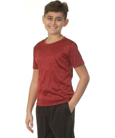 5 Pack Youth Dry-Fit Moisture Wicking Active Athletic T-Shirt Set - Boys & Girls Large - Buy Online on SooperMarket.com