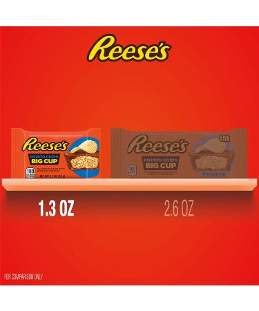 REESE'S Big Cup Milk Chocolate Peanut Butter with Potato Chips - 16 Count, Gluten Free, 1.3oz Packs - Buy Online on SooperMarket.com