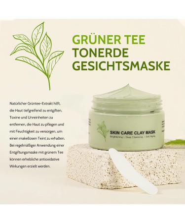 Dead Sea Mask Refining Pores Deep Cleansing Face Mask Skin Care Improve Blackheads Acne Dark Spots Even Skin Tone Face Mask Control Oil (Green Tea) - Buy Online on SooperMarket.com
