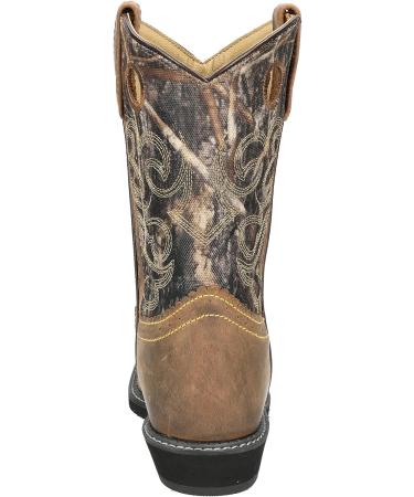 Smoky Mountain Pawnee Series Women's Western Boot - 9 Height, Square Toe, True Timber Camo, Crepe Sole - Brown Oil Distress/Camo - Buy Online on SooperMarket.com
