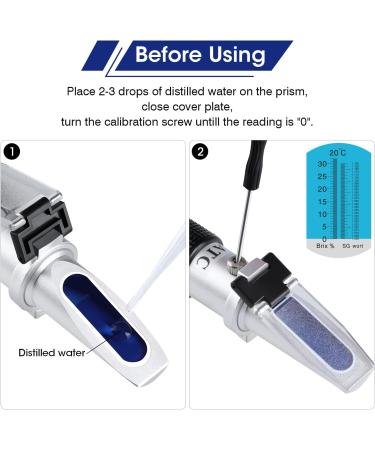 BRIX Refractometer for Brewing | Handheld Hydrometer with ATC | Perfect for Beer & Spices - Shop Internationally - Buy Online on SooperMarket.com