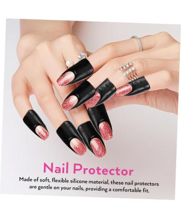 FRCOLOR Nail Protector 200 Sheets Safety mask Protector Nail Care Tools Nail Polish Nail tearable Edge Sticker Protective Agent Protective Film s Sticker Adhesive Tape 3.00X2.50X0.10CMx2pcs As Shownx2pcs - Buy Online on SooperMarket.com