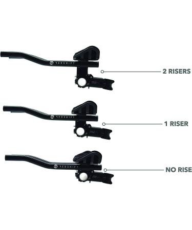 REDSHIFT Quick-Release Clip-On Aero Bars - Aluminum Aerobar Extensions for Road, Triathlon, Mountain Bikes - Cycling Handlebar Rests - Buy Online on SooperMarket.com