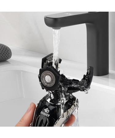 Podazz Electric Rotary Shavers for Men 3D Rechargeable Waterproof IPX6 Electric Shaving Razor Wet & Dry Beard Trimmer Electric Nose Hair Trimmer Shaver(Black) - Buy Online on SooperMarket.com