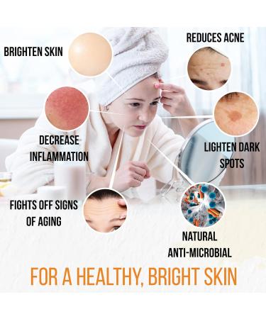 All-Natural Turmeric Soap Bar for Face & Body - Reduces Acne Brightens Scars - 4 oz Made in USA - 2 Pack - Buy Online on SooperMarket.com