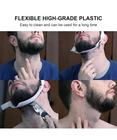 Beard Contour Template & Shaping Tool | Precision Mustache Guide for Perfect Trimming & Neckline | International Shipping - Buy Online on SooperMarket.com