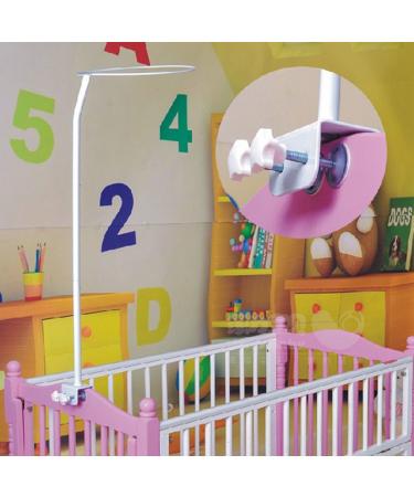Adjustable Mosquito Net Stand Holder for Baby Crib - Clip-On Bracket - Buy Online on SooperMarket.com