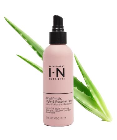 Intelligent Nutrients Amplifi-hair Style & Restyler Spray Volume Boost and Texture Styling for All Hair Types Vegan 5 Oz