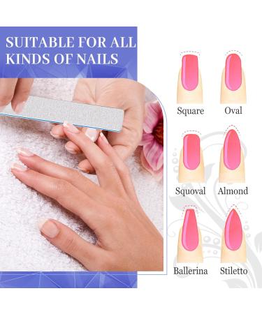 25 Pcs 80/80 Grit Nail Files for Acrylic and Gel Nails - Professional Double Sided Emery Board for Home and Salon Use - Coarse G80/80 Nail File for False Nails - Buy Online on SooperMarket.com