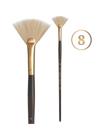 Princeton Dakota  Series 6300  Synthetic Hog Bristle All Purpose Paint Brush  Fan  8