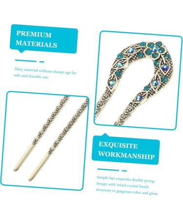 minkissy Metal Hair Forks for Buns Hair Fork u Shape Chopsticks for Hair U Shaped Hair Fork Vintage Hair Sticks for Long Hair Vintage Hair Stick Pin Hair Accessory Miss Pattern Styling Clip - Buy Online on SooperMarket.com