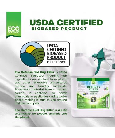 Eco Defense Bed Bug Killer - Natural Organic Formula - Fast-Acting - 1 Gallon - Buy Online on SooperMarket.com