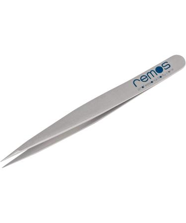 REMOS splinter tweezers - stainless steel INOX rustproof 9.5 cm - fine tip satin