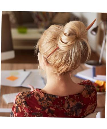 Mikinona 1pc Wooden Hairpin Retro Hair Forks Chinese Style Hairpin Bridal Hair Clip Girl Hair Accessories Bridal Hair Accessories Hair Sticks Hair Barrettes Hair Accessory Sandalwood - Buy Online on SooperMarket.com