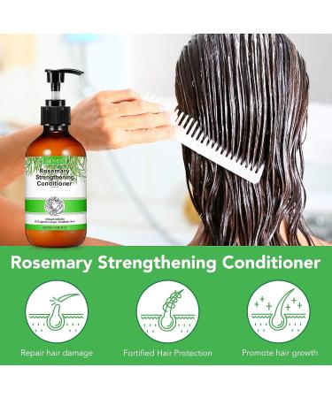 Rosemary Strengthening Conditioner with Biotin - 10.56 fl.oz - Hydrating Deep Conditioner for Dry, Damaged Hair - Promotes Growth & Scalp Health - Buy Online on SooperMarket.com