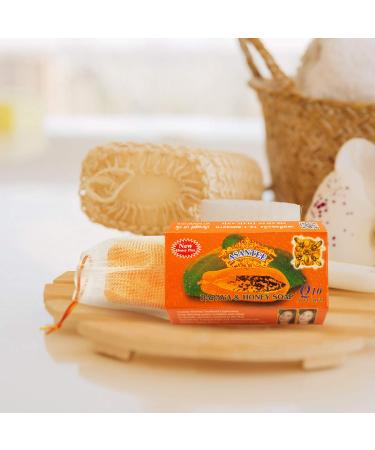Asantee Papaya and Honey Skin Whitening Facial Soap 125g - Brightens and Nourishes Skin - Buy Online on SooperMarket.com