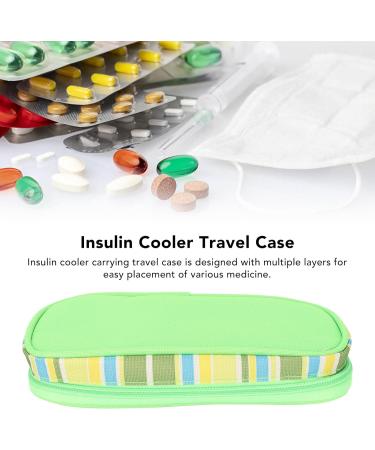 Insulin Cooler Travel Case - Lightweight Multi-Layer Portable Cooling Bag for Diabetics in Green - Buy Online on SooperMarket.com