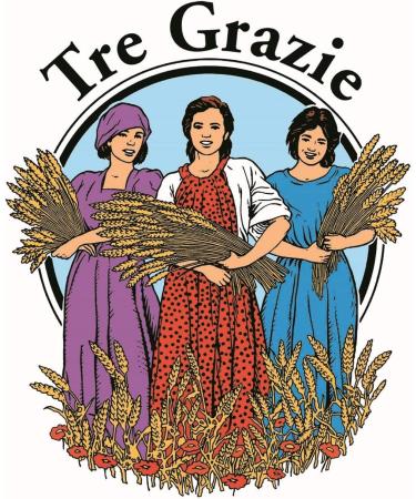 Tre Grazie Premium Italian Plain Wheat Flour 00 - 1Kg - Ideal for Bread, Pasta, and Cake - Buy Online on SooperMarket.com