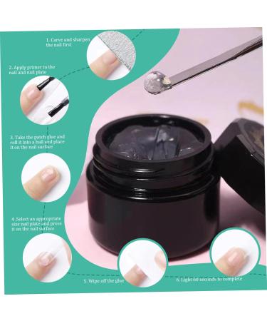 Solid Nail Glue for Soft Gel Nail Tips 10ml Press on Nail Glue Clear DIY Nail Glue Gel for Home Nail Glue for Acrylic Nails Fake Nails 1pc - Buy Online on SooperMarket.com