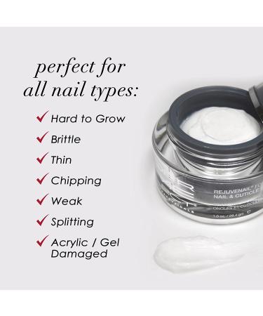 Dermelect Rejuvenail Fortifying Nail & Cuticle Treatment - Moisturizing Care Cream with Peptides, Hyaluronic Acid & Shea Butter - 1 Fl Oz - Buy Online on SooperMarket.com
