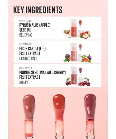 Kaja Juicy Glass Lip Plumping Oil - Hydrating Vegan Lip Gloss with Vitamin Tree Fruit Oil for a Plumped Lightweight Finish | 05 Plum Paloma | Cruelty-Free - Buy Online on SooperMarket.com