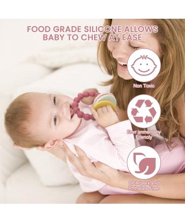 BPA-Free Baby Bite Ring Toy Keys Red Teething Aid for Babies 3 Months+ - Buy Online on SooperMarket.com