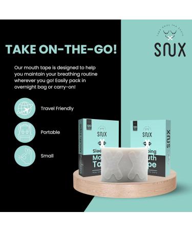 Snux Tape - 120 X-Shaped Strips for Anti-Snoring & Nasal Breathing - Buy Online on SooperMarket.com