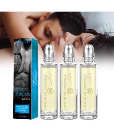 Pheromones Perfumes for Women Infused Essential Oil Perfume with Natural Floral Fragrances Enhance Scents Pheromones Light Perfume Travel Size Refreshing Long-Lasting Pheromones Cologne (3pc-B)