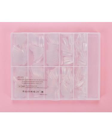 500 Pieces Clear French False Nail Tips with Box - Acrylic Artificial Nails for Women & Girls (10 Sizes) - Buy Online on SooperMarket.com