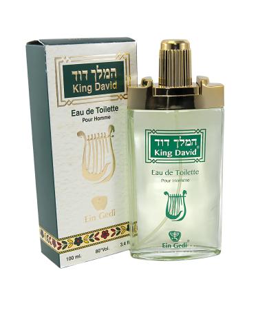 Ein Gedi King David Eau de Toilette Authentic men fragrance from Holy Land cologne for men 100 ml | 3.4 fl. oz - Long-Lasting Fresh spicy & masculine Unique religious gifts for men (King David)