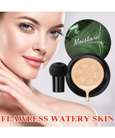 Mushroom Head Air Cushion CC Cream Foundation Moisturizing BB Cream Foundation Makeup Long Lasting CC Cream Liquid Foundation Matte Concealer Foundation Suitable for All Skin Types(Natural 01) Natural 02 - Buy Online on SooperMarket.com