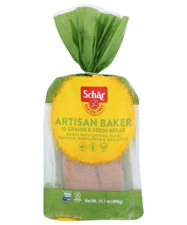 Schar Gluten Free Artisan Baker 10 Grain & Seeds Bread, 6 Count
