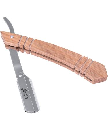 Ponik's Classic Razor Set for Men - High-Quality Stainless Steel Barber Kit with 100 Derby Blades & Travel Bag - Precision Beard Shaving in Brown - Buy Online on SooperMarket.com