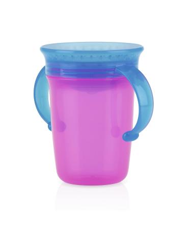 Nuby Plastic No Spill 360 Wonder Cup 1pk - Assorted Colors - Red/Green/Pink/Aqua/Purple/Orange - Buy Online on SooperMarket.com