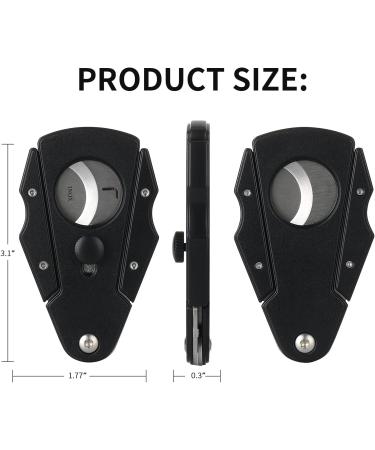 CiTree Double Blade Guillotine Cutter with Safety Lock - Stainless Steel Clippers (Black) - Buy Online on SooperMarket.com