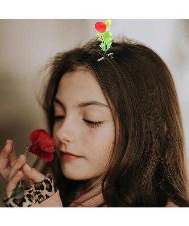 KALLORY 28pcs Bean Sprout & Flower Hair Clips Set for Women - Cute Plant Barrettes & Hairpins for Girls - Grass Hair Accessories - Buy Online on SooperMarket.com