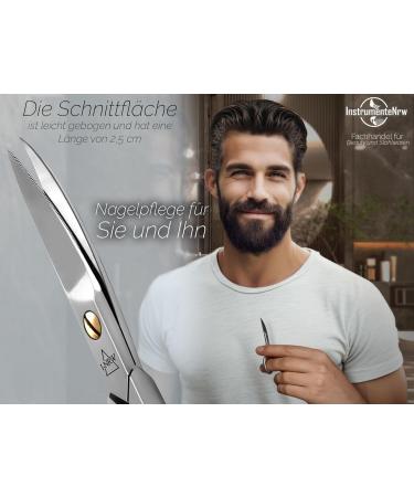 Professional Stainless Steel Nail Scissors - Curved 9cm for Precise Finger & Toenail Trimming - Ideal for International Shipping - Buy Online on SooperMarket.com