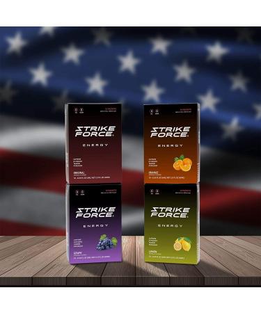 Strike Force Energy Drink Mix - Grape Flavor - Natural Tasting Caffeine Drink - Turn Any Drink into a Healthy Energy Drink - Zero Calories  Keto Friendly  Sugar Free  Pre Workout (10 Liquid Packs) Grape 10 Count (Pack of 1) - Buy Online on SooperMarket.com