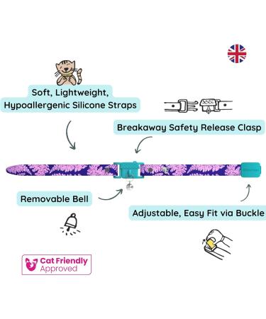 Kittyrama Botanical Collars for Cats & Kittens | Award-Winning Hypoallergenic Comfortable & Vet Approved - Quick Release Breakaway Safety - Buy Online on SooperMarket.com
