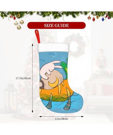 YYHHAOFA Sunflower Seeds and Rabbits Prints Christmas Decorative Stockings : Soft Light and Tactile Suitable for Christmas Halloween - Buy Online on SooperMarket.com