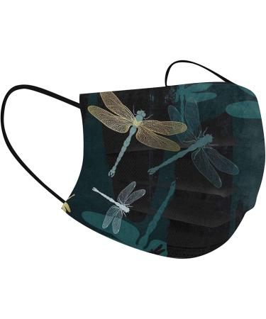 50PC Butterfly Printed Disposable Face Masks | 3-Ply Breathable Design for Full Protection | Lightweight Fashion for Men and Women | Green - Buy Online on SooperMarket.com
