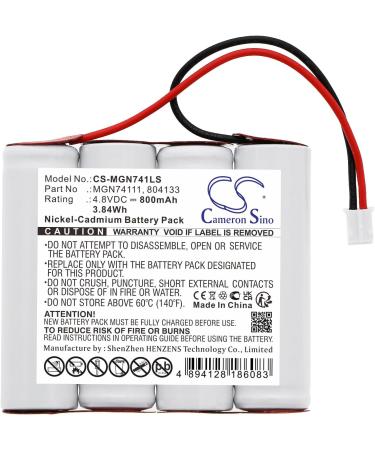 Battery Replacement for LUMINOX 804133 LUM17003 & More - Afshan 800mAh/4.8V MXN0051 804133 MGN74111 - Buy Online on SooperMarket.com