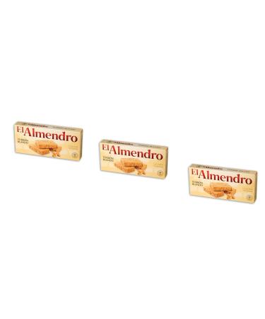 El Almendro -Turron Blando - The package contains D3 Nougat with roasted almond and honey - the highest quality - 200gr (no gluten) - Spanish nougat / Spanish Turron