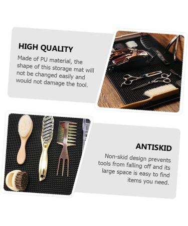 NOLITOY Hairdressing Mat - Anti-Skid Barber Tools Organizer for Stylists & Hairdressers | Premium PU Soft Rubber Pad - Buy Online on SooperMarket.com
