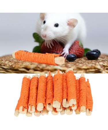 Pet Sweet Bamboo Sticks Rabbit Molar Sticks Promote Digestion 20pcs for Guinea Pig (Orange) - Buy Online on SooperMarket.com