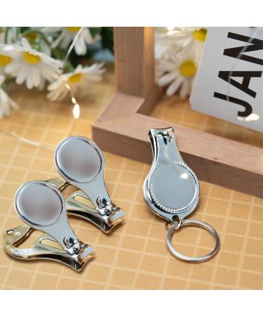 WSERE 3 Pack 3-in-1 Nail Clippers Bottle Opener Keychain - Stainless Steel Nail Trimmer Cutter for Toenail and Fingernail - Buy Online on SooperMarket.com