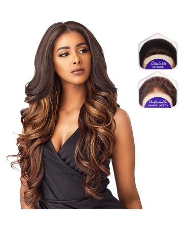 Sensationnel WHAT LACE 13x6 Cloud 9 Synthetic Wig - Preplucked Illusion Lace Frontal - Solana (Burgundywine) - Buy Online on SooperMarket.com